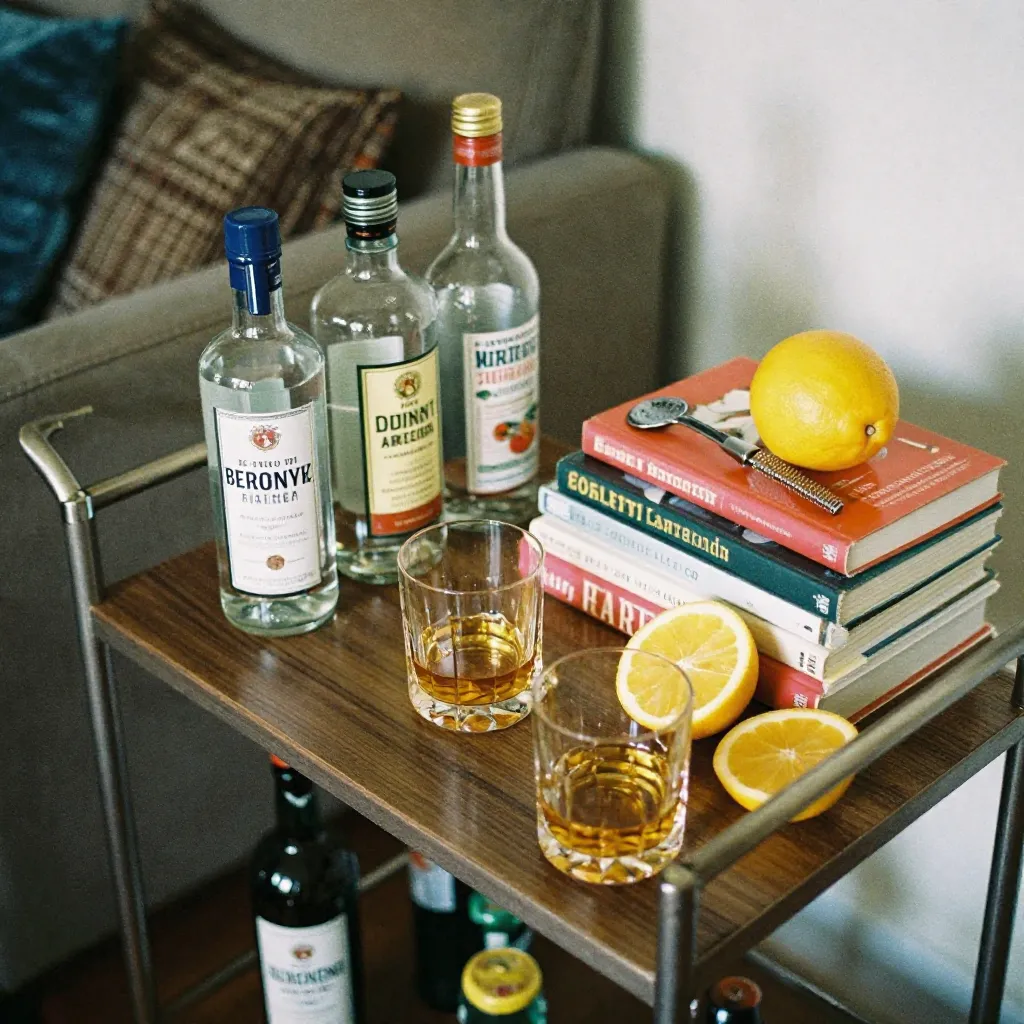 Medium bar cart arrangement